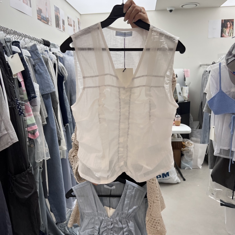 SOLD OUT韓國直郵㊣女士新款職業真品熱賣休閑推薦襯衫蕾絲衫SOLD OUT襯衫/蕾絲衫圖色3