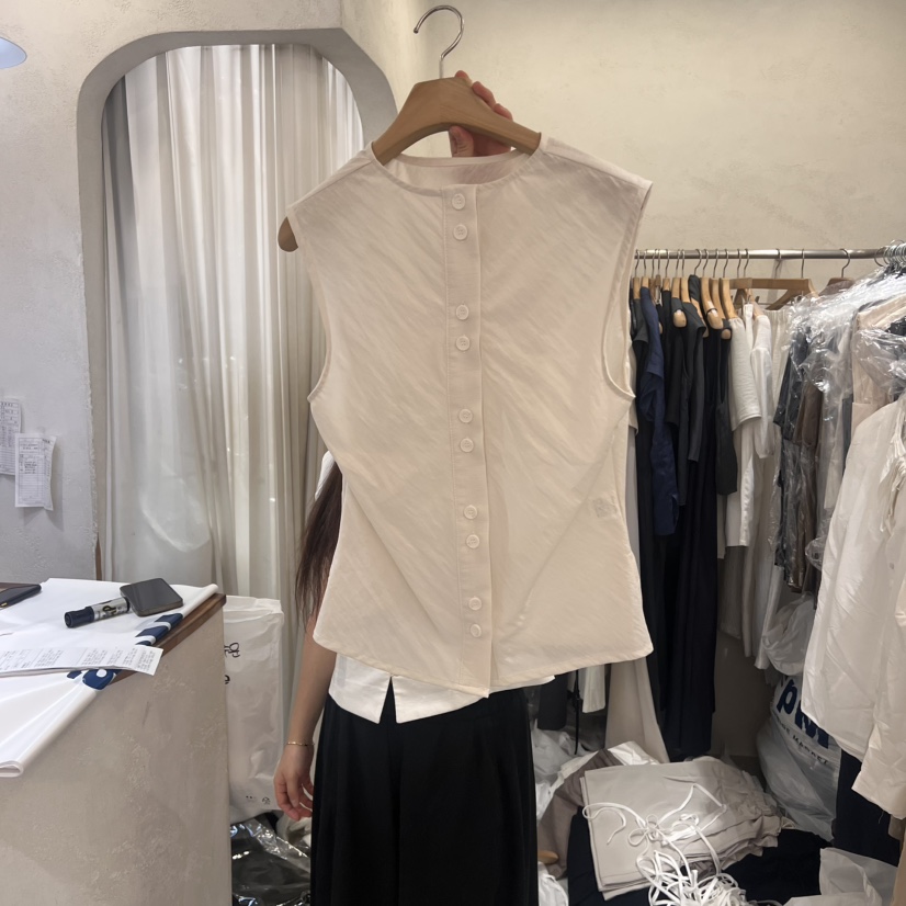 LE VASE東大門㊣代購女士新品25春夏真品熱賣職業吊帶背心LE VASE吊帶/背心