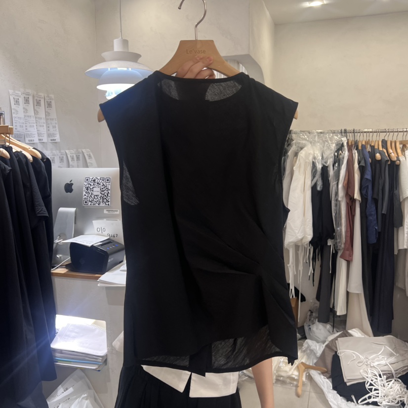 LE VASE東大門㊣代購女士新品25春夏真品熱賣職業吊帶背心LE VASE吊帶/背心圖色2