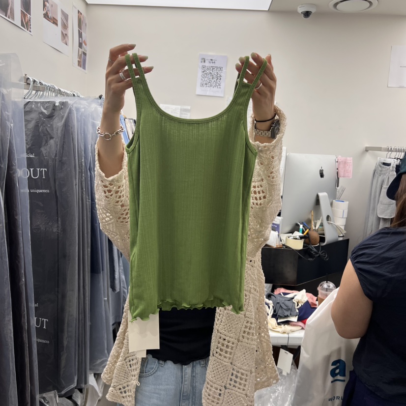 SOLD OUT韓國直郵㊣女士新款時尚推薦職業真品休閑吊帶背心SOLD OUT吊帶/背心