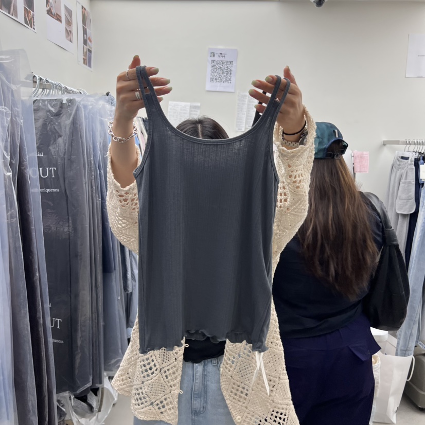 SOLD OUT韓國直郵㊣女士新款時尚推薦職業真品休閑吊帶背心SOLD OUT吊帶/背心圖色3