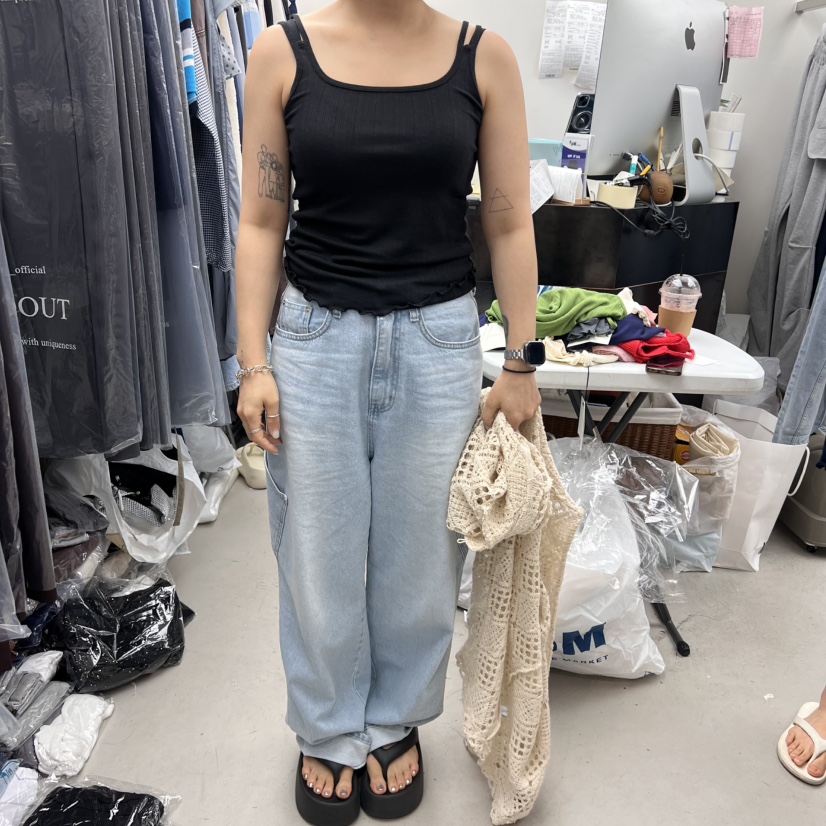 SOLD OUT韓國直郵㊣女士新款時尚推薦職業真品休閑吊帶背心SOLD OUT吊帶/背心圖色5