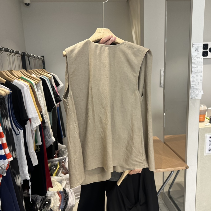 PARIS MATCH韓國代購㊣女士新品推薦時尚25春夏職業吊帶背心PARIS MATCH吊帶/背心