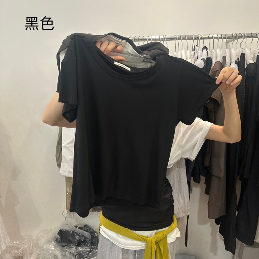 CREAM VILLA東大門㊣代購女裝新款25春夏T恤CREAMVILLAT恤圖色2