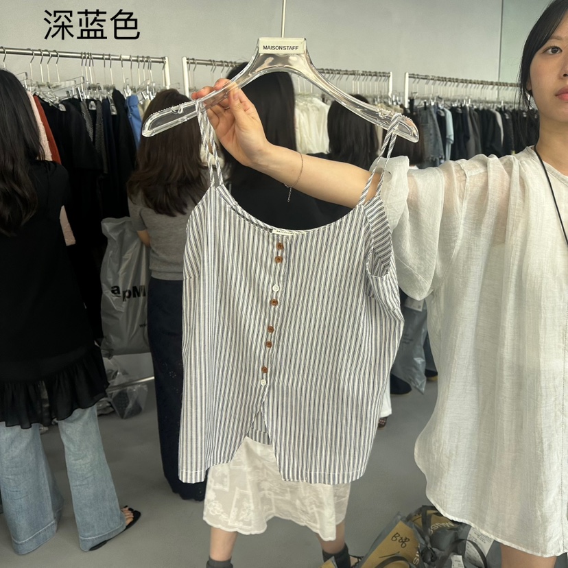 DOUBLE STANDARD/LE SMOKING/MAISONSTAFF東大門㊣實拍女裝新品25春夏吊帶背心MAISONSTAFF吊帶/背心