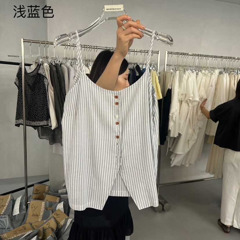 DOUBLE STANDARD/LE SMOKING/MAISONSTAFF東大門㊣實拍女裝新品25春夏吊帶背心MAISONSTAFF吊帶/背心圖色2