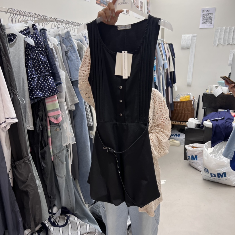 SOLD OUT東大門㊣直郵女士新款職業熱賣推薦連衣裙包含腰帶SOLD OUT連衣裙圖色2
