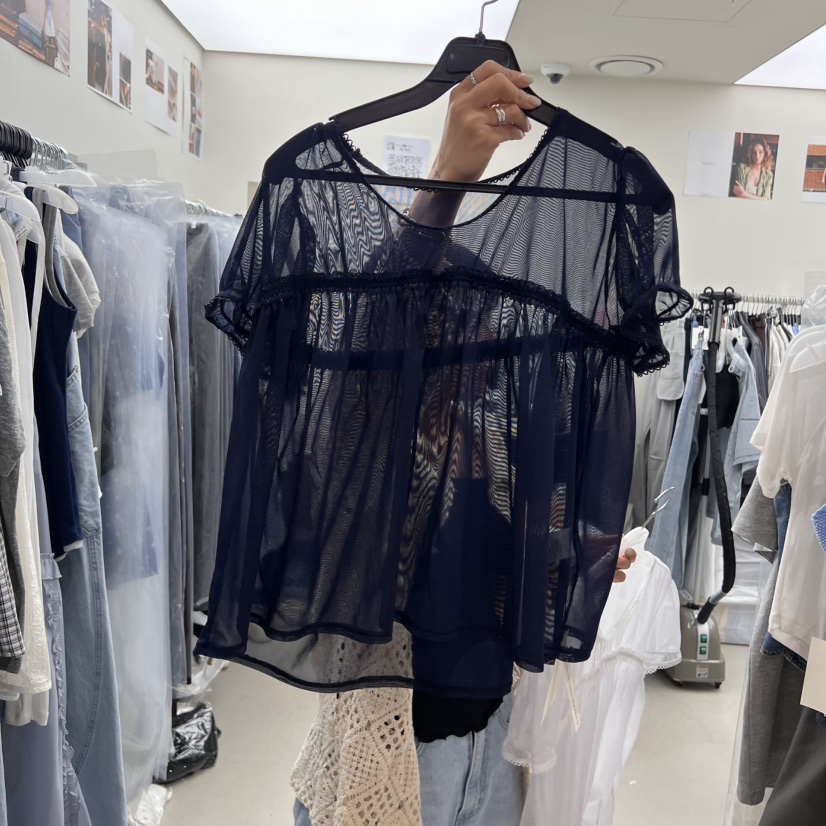SOLD OUT東大門㊣實拍女裝新款休閑真品推薦熱賣襯衫蕾絲衫SOLD OUT襯衫/蕾絲衫圖色2