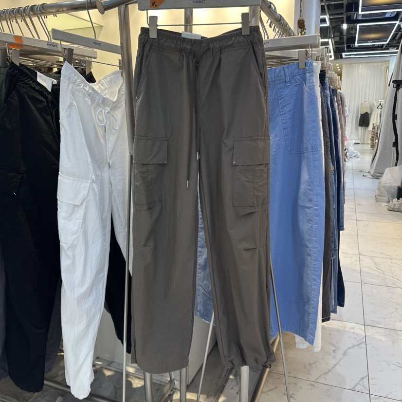 POCKET-Q韓國代購㊣女裝新品25春夏時尚熱賣休閑職業休閑褲POCKET-Q休閑褲圖色2