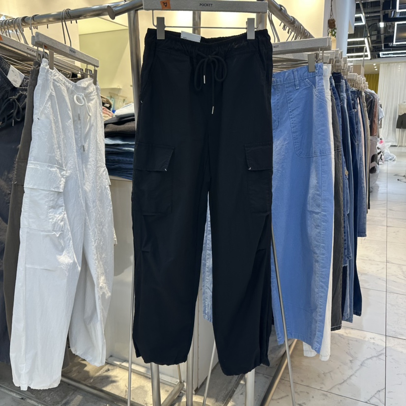 POCKET-Q韓國代購㊣女裝新品25春夏時尚熱賣休閑職業休閑褲POCKET-Q休閑褲圖色3