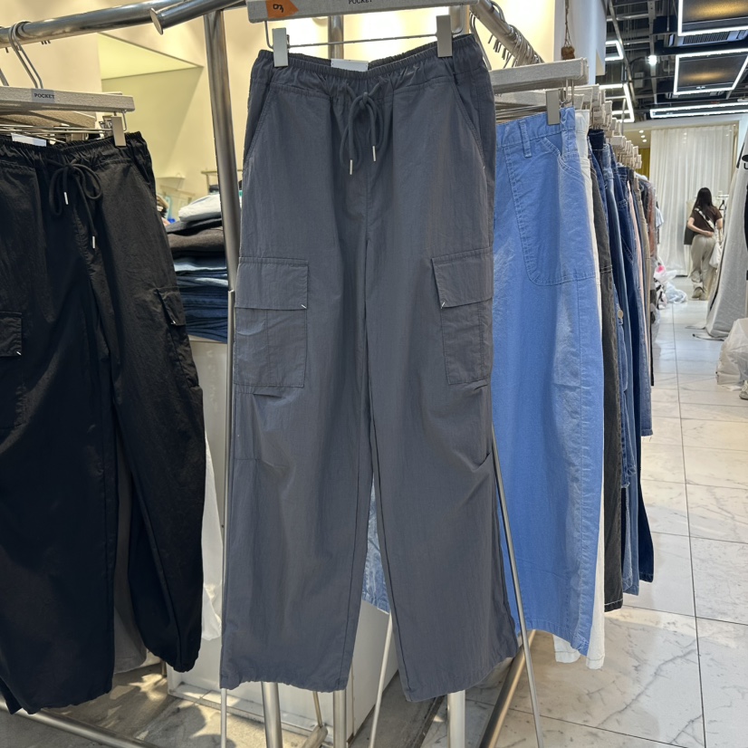 POCKET-Q韓國代購㊣女裝新品25春夏時尚熱賣休閑職業休閑褲POCKET-Q休閑褲圖色4