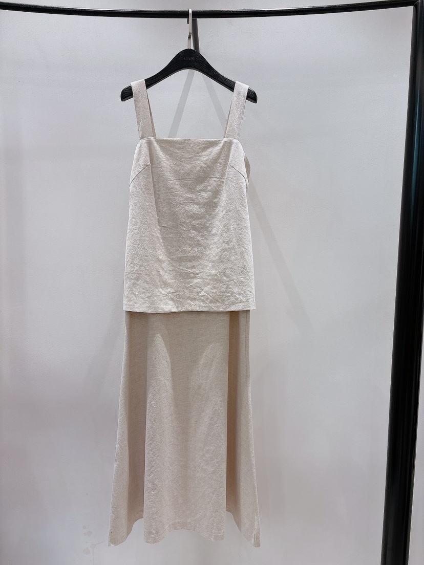 MINI BE韓國代購㊣女士新品職業推薦人氣25春夏連衣裙亞麻MINI BE連衣裙