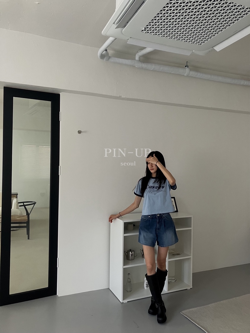 PIN-UP東大門㊣直郵女士新品時尚真品人氣職業熱賣25春夏T恤PIN-UPT恤