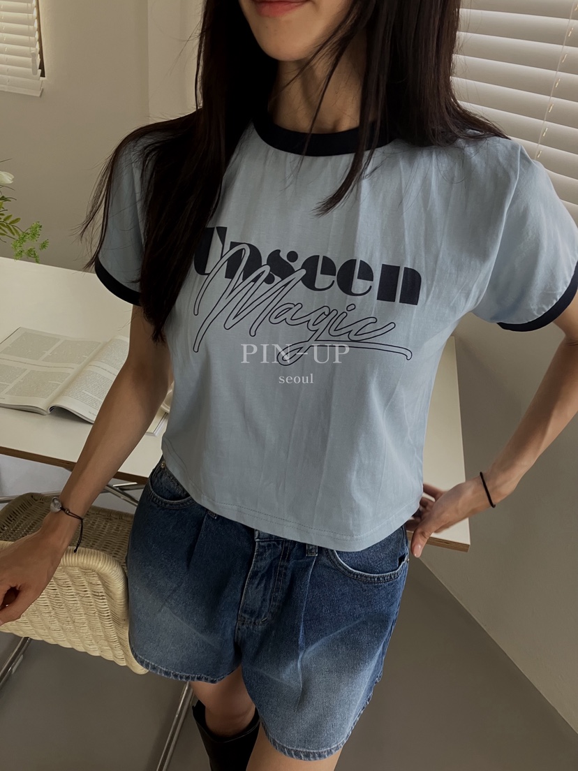 PIN-UP東大門㊣直郵女士新品時尚真品人氣職業熱賣25春夏T恤PIN-UPT恤