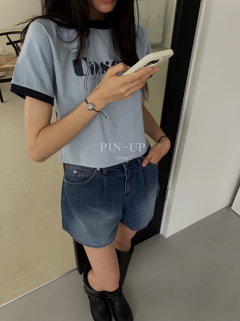 PIN-UP東大門㊣直郵女士新品時尚真品人氣職業熱賣25春夏T恤PIN-UPT恤