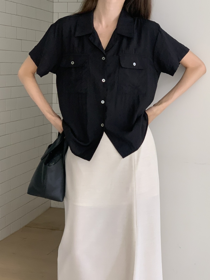 NOTICE韓國直郵㊣女裝新品時尚休閑推薦真品25春夏襯衫蕾絲衫NOTICE襯衫/蕾絲衫