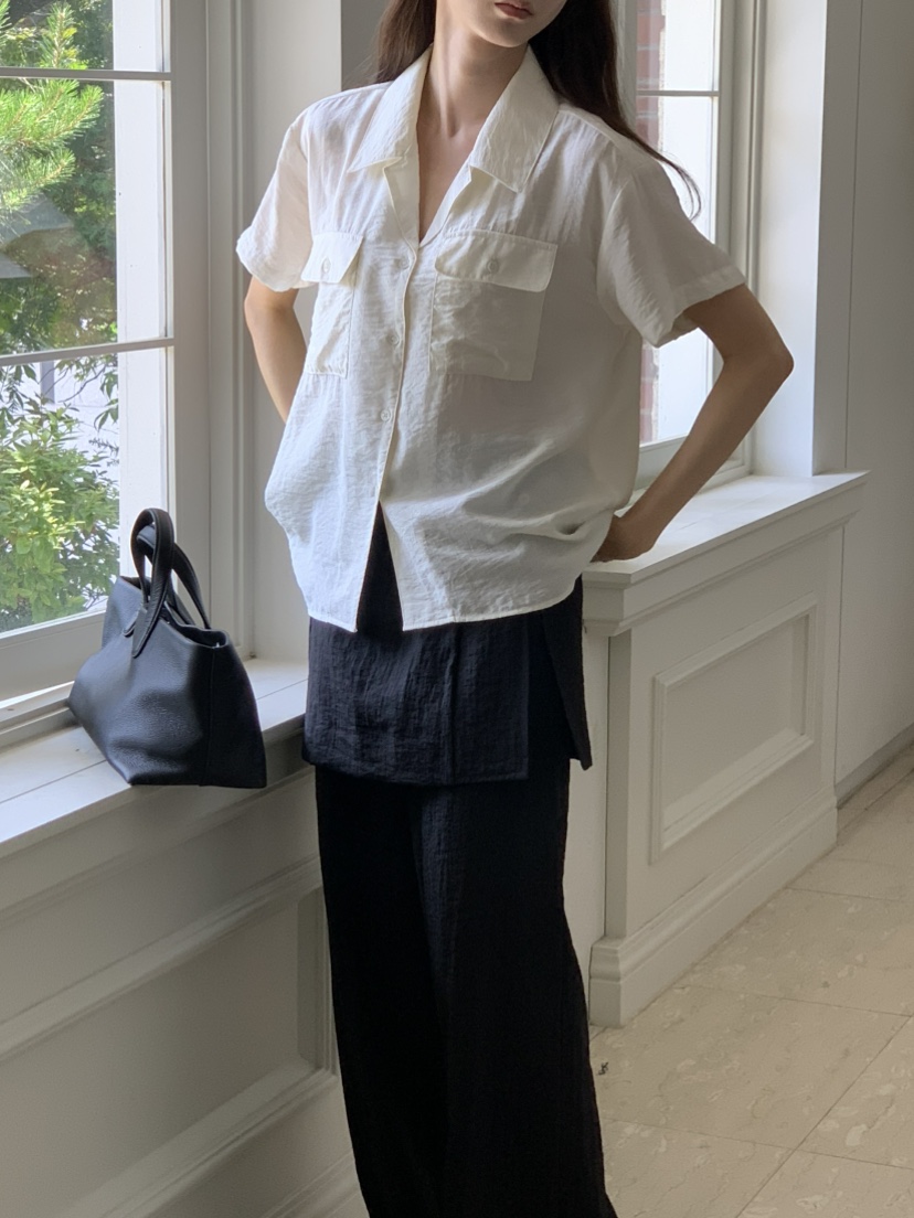 NOTICE韓國直郵㊣女裝新品時尚休閑推薦真品25春夏襯衫蕾絲衫NOTICE襯衫/蕾絲衫