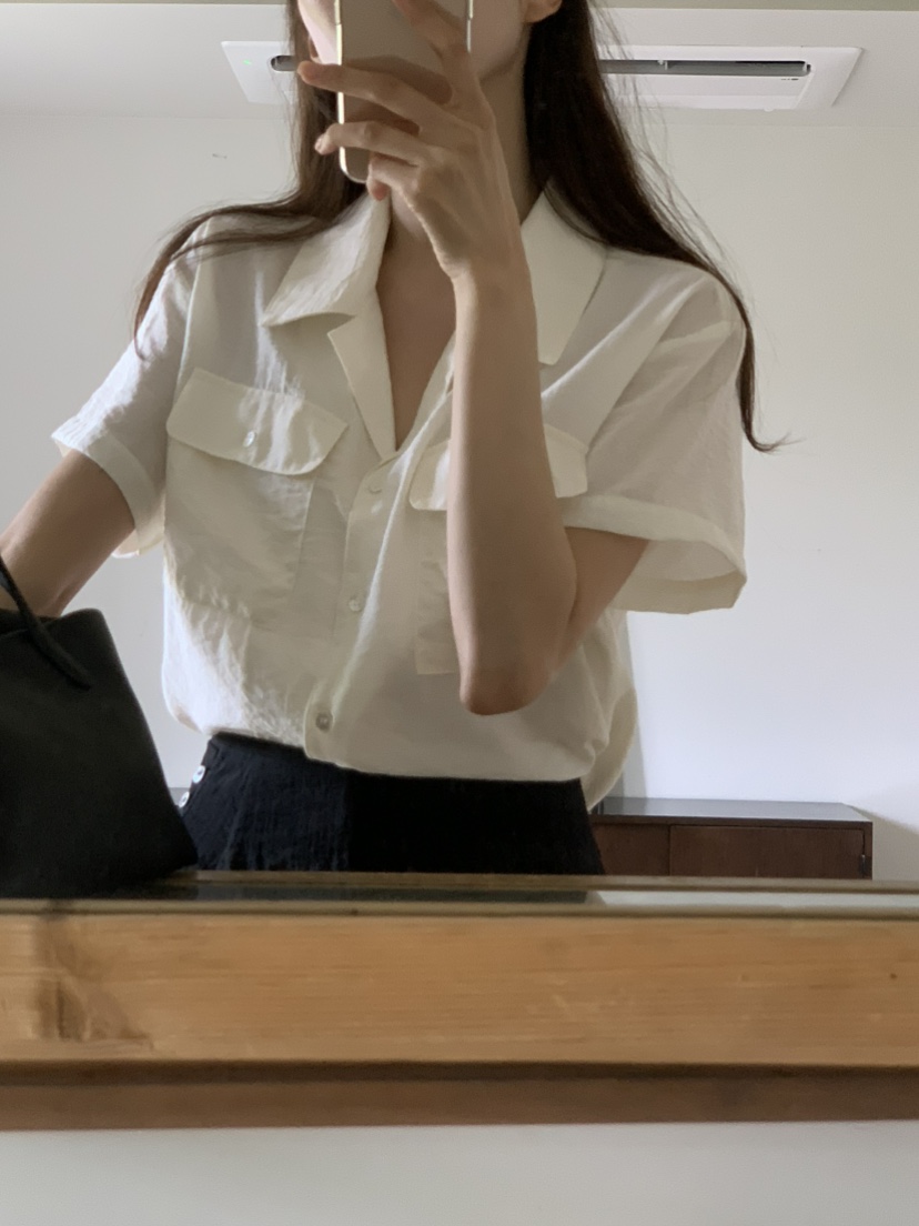 NOTICE韓國直郵㊣女裝新品時尚休閑推薦真品25春夏襯衫蕾絲衫NOTICE襯衫/蕾絲衫