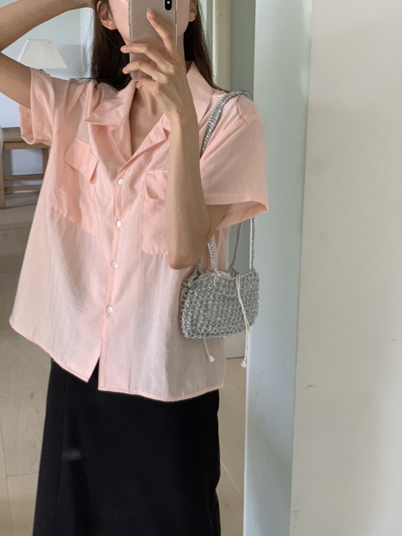 NOTICE韓國直郵㊣女裝新品時尚休閑推薦真品25春夏襯衫蕾絲衫NOTICE襯衫/蕾絲衫