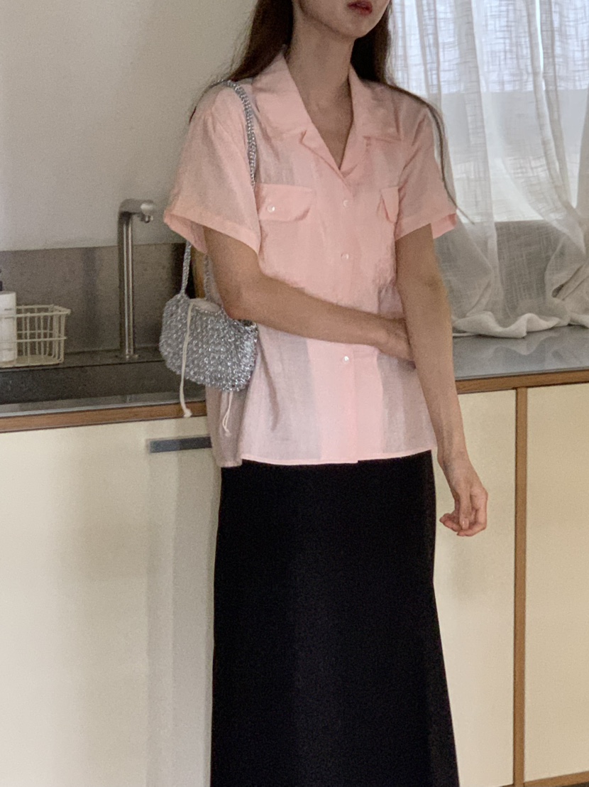 NOTICE韓國直郵㊣女裝新品時尚休閑推薦真品25春夏襯衫蕾絲衫NOTICE襯衫/蕾絲衫