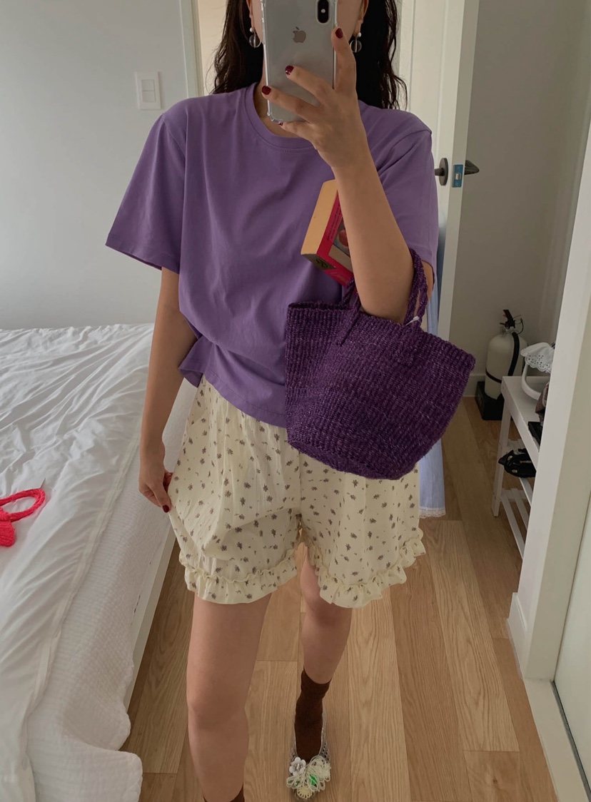 I I韓國直郵㊣女裝新款職業休閑熱賣真品25春夏短褲荷葉邊ITSSONG短褲