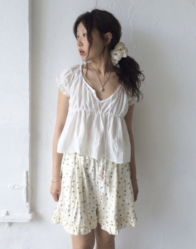 I I韓國直郵㊣女裝新款職業休閑熱賣真品25春夏短褲荷葉邊ITSSONG短褲