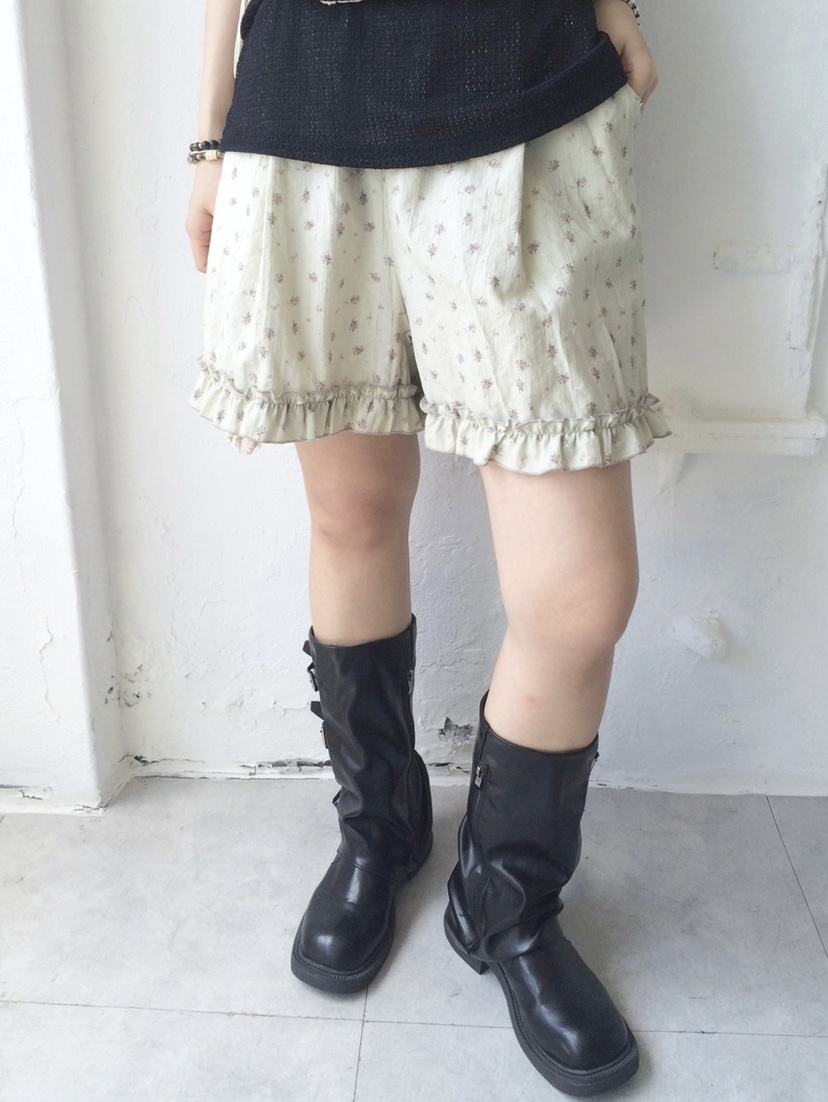 I I韓國直郵㊣女裝新款職業休閑熱賣真品25春夏短褲荷葉邊ITSSONG短褲
