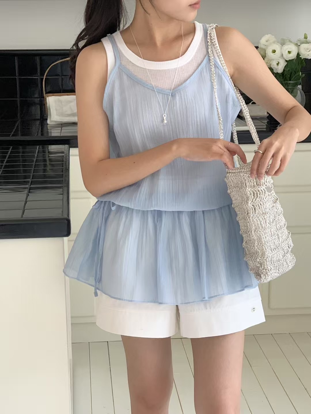 O SENSE-오센스-T東大門㊣代購女士新品人氣25春夏襯衫蕾絲衫O SENSE襯衫/蕾絲衫