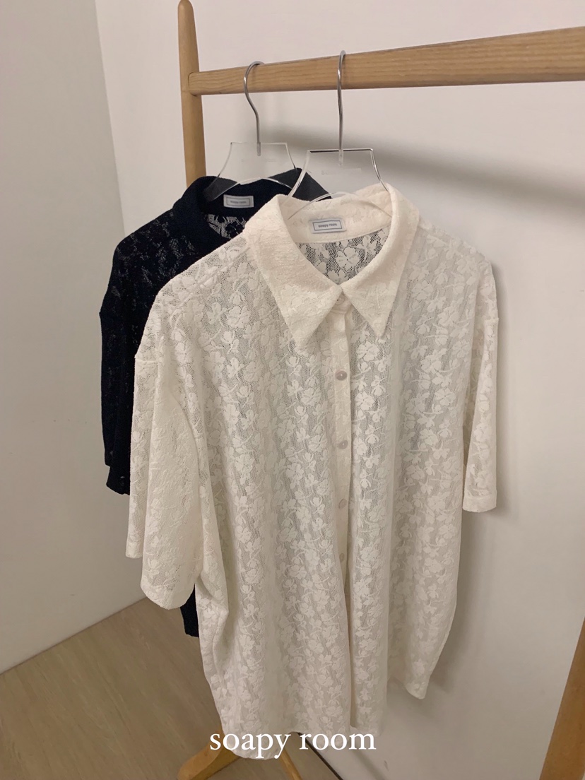 SOAPYROOM韓國直郵㊣女士新品真品推薦職業休閑人氣襯衫蕾絲衫SOAPYROOM襯衫/蕾絲衫