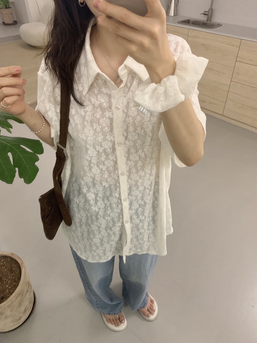 SOAPYROOM韓國直郵㊣女士新品真品推薦職業休閑人氣襯衫蕾絲衫SOAPYROOM襯衫/蕾絲衫