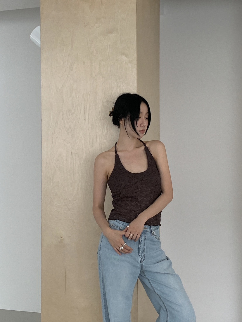 LOVE MOMENT東大門㊣實拍女裝新品熱賣人氣真品休閑吊帶背心LOVE MOMENT吊帶/背心