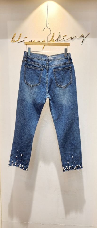 RICO韓國直郵㊣女士新品職業休閑真品熱賣時尚25春夏牛仔褲bling bling/RICO牛仔褲