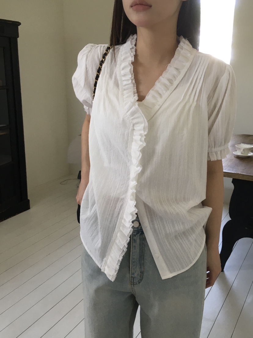 CEDARWOOD東大門㊣直郵女士新款推薦人氣時尚真品襯衫蕾絲衫CEDARWOOD襯衫/蕾絲衫圖色2