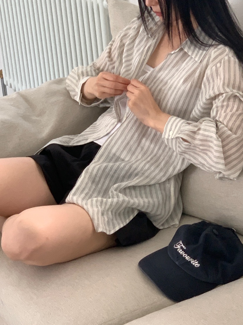 FAVE/FAVOURITE韓國代購㊣女裝新款推薦職業襯衫蕾絲衫透明FAVOURITE襯衫/蕾絲衫