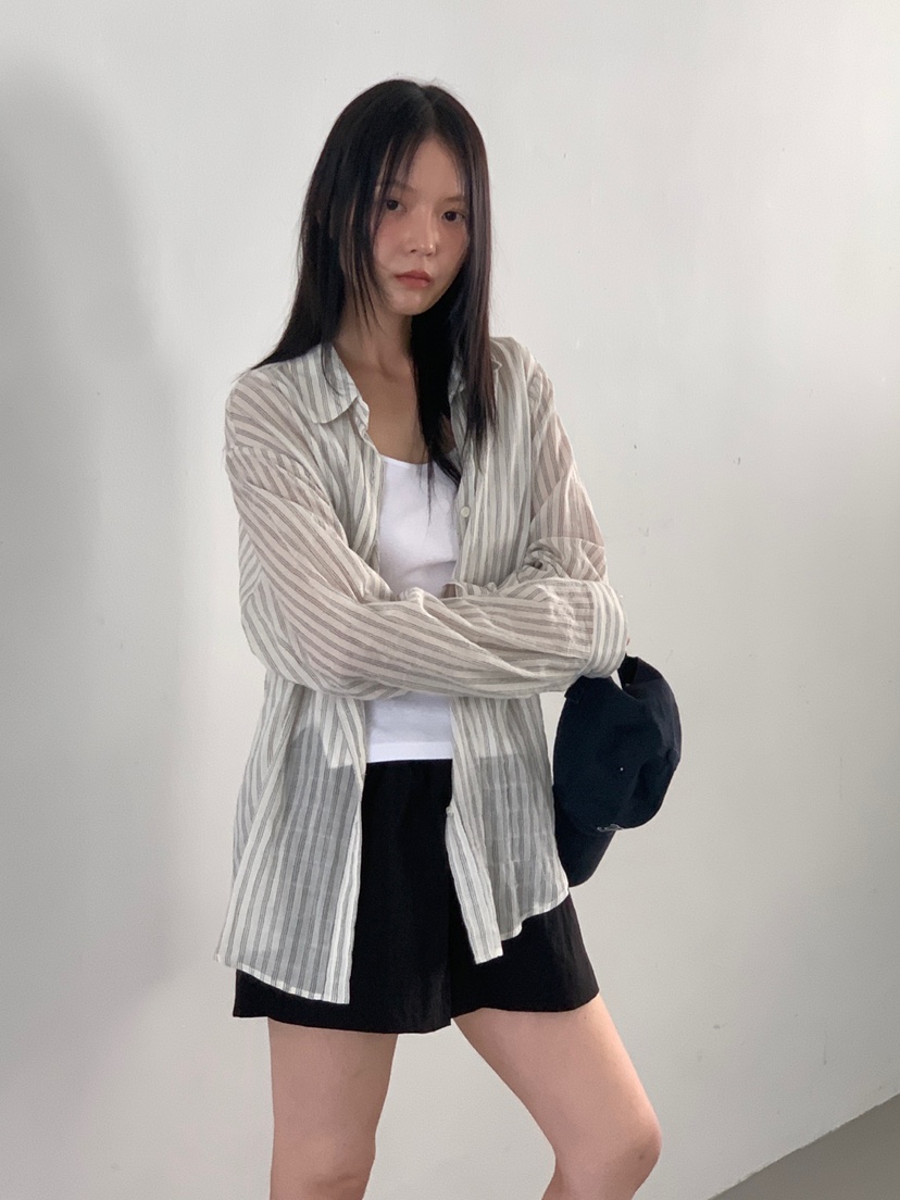 FAVE/FAVOURITE韓國代購㊣女裝新款推薦職業襯衫蕾絲衫透明FAVOURITE襯衫/蕾絲衫