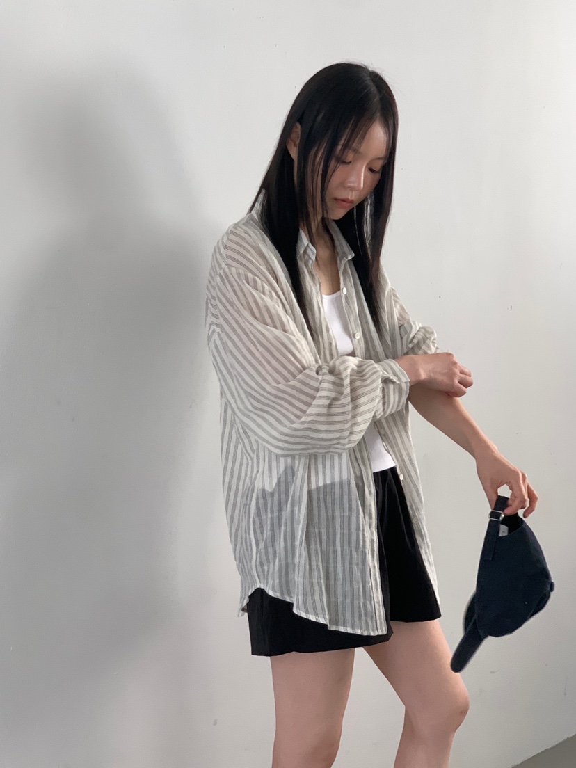 FAVE/FAVOURITE韓國代購㊣女裝新款推薦職業襯衫蕾絲衫透明FAVOURITE襯衫/蕾絲衫
