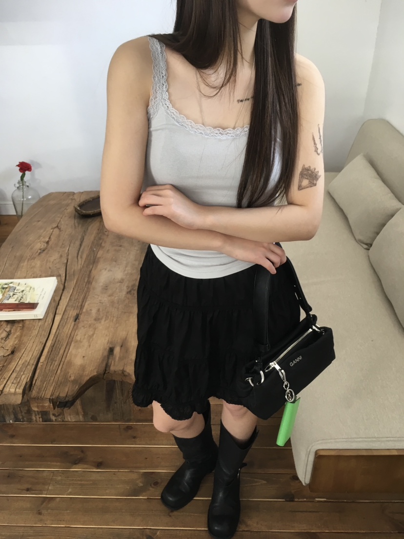 CEDARWOOD韓國代購㊣女士新款推薦真品休閑25春夏熱賣吊帶背心CEDARWOOD吊帶/背心圖色2