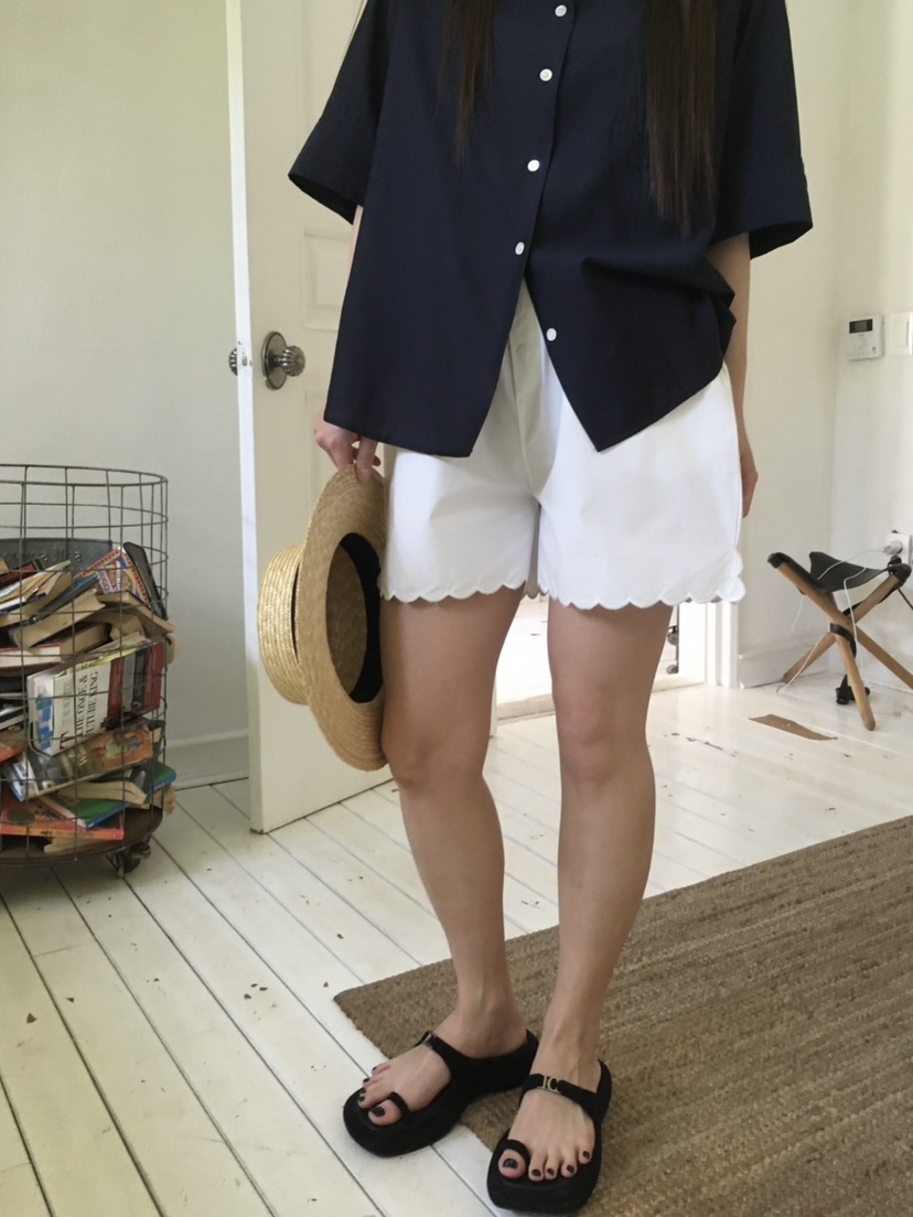 CEDARWOOD東大門㊣實拍女士新款職業推薦時尚真品熱賣短褲刺繡CEDARWOOD短褲圖色1