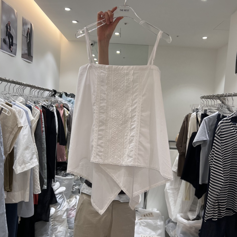 THE REST韓國直郵㊣女士新品25春夏推薦職業人氣真品吊帶背心THE REST/UNNOEUD吊帶/背心圖色1