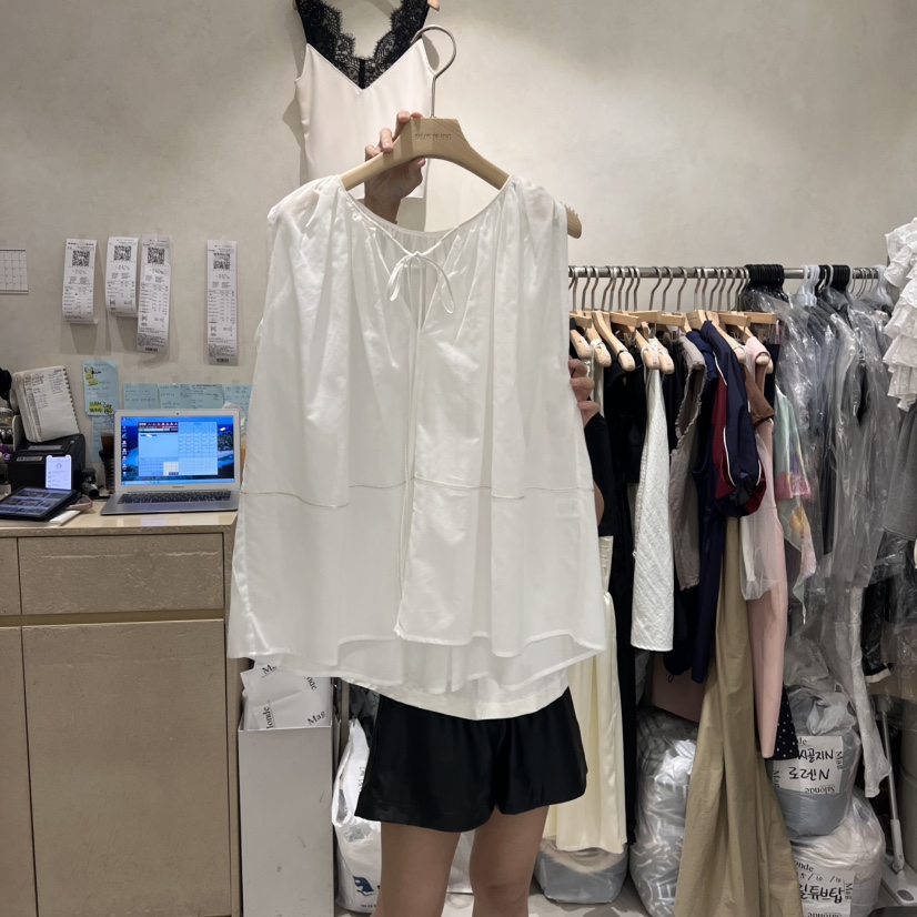 SALONDEMAG東大門㊣實拍女裝新品熱賣職業25春夏襯衫蕾絲衫SALONDEMAG襯衫/蕾絲衫圖色2