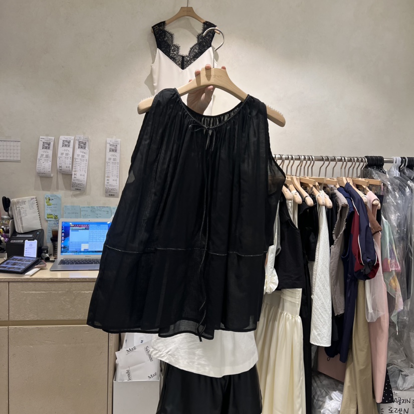 SALONDEMAG東大門㊣實拍女裝新品熱賣職業25春夏襯衫蕾絲衫SALONDEMAG襯衫/蕾絲衫圖色3