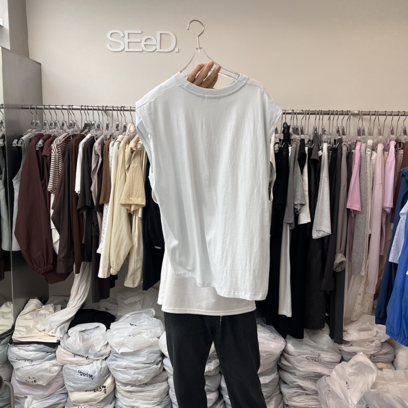 LEESEED-A韓國代購㊣女士新款真品時尚休閑推薦職業吊帶背心SEeD/LEESEED吊帶/背心