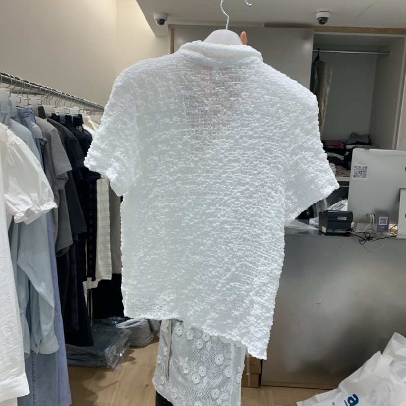 MEET ME東大門㊣實拍女士新品25春夏真品時尚熱賣襯衫蕾絲衫MEET ME襯衫/蕾絲衫
