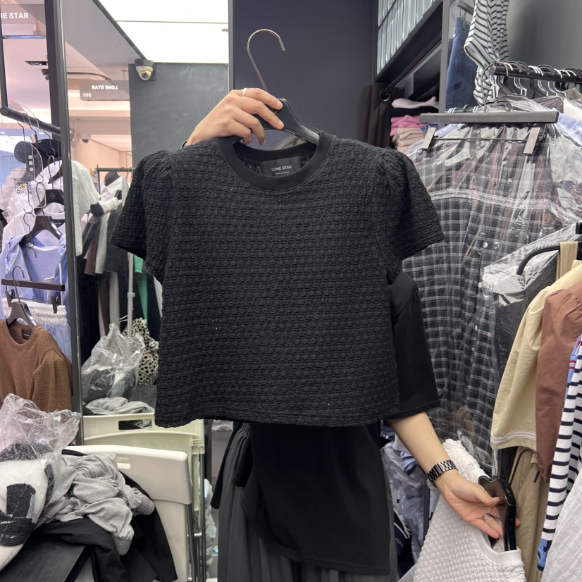 LONE STAR東大門㊣直郵女裝新品時尚職業真品25春夏推薦T恤LONE START恤圖色2