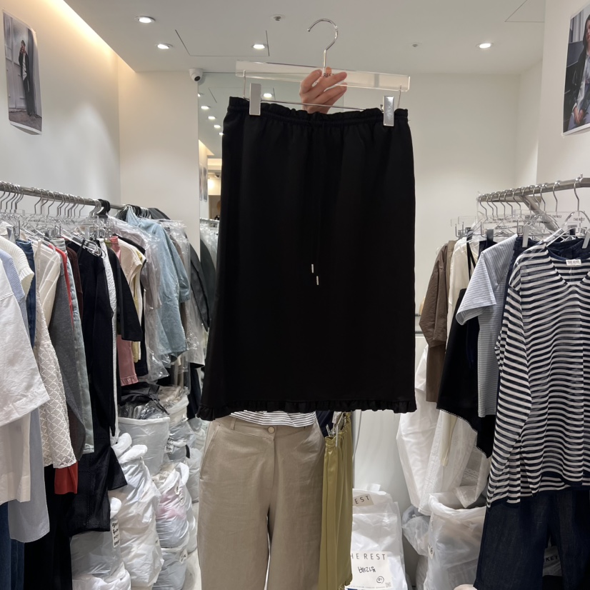 THE REST東大門㊣直郵女士新品25春夏時尚半身裙中短裙緞面THE REST/UNNOEUD半身裙/中短裙圖色3