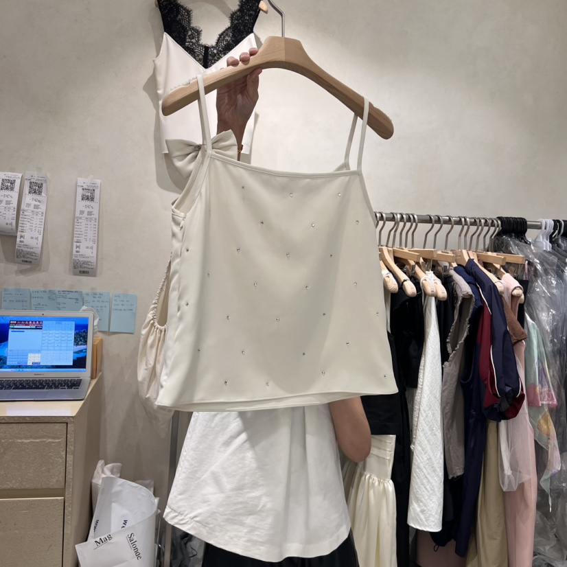 SALONDEMAG韓國代購㊣女士新款推薦25春夏休閑時尚吊帶背心SALONDEMAG吊帶/背心