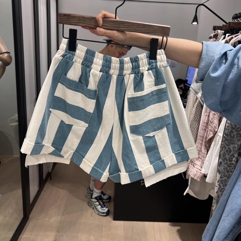 LOVE PULL韓國代購㊣女士新品人氣職業時尚真品休閑短褲口袋LOVE PULL短褲