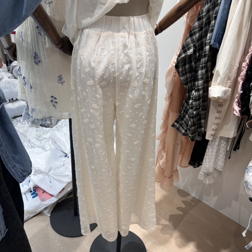 LOVE PULL韓國直郵㊣女裝新品推薦人氣時尚真品休閑褲刺繡LOVE PULL休閑褲
