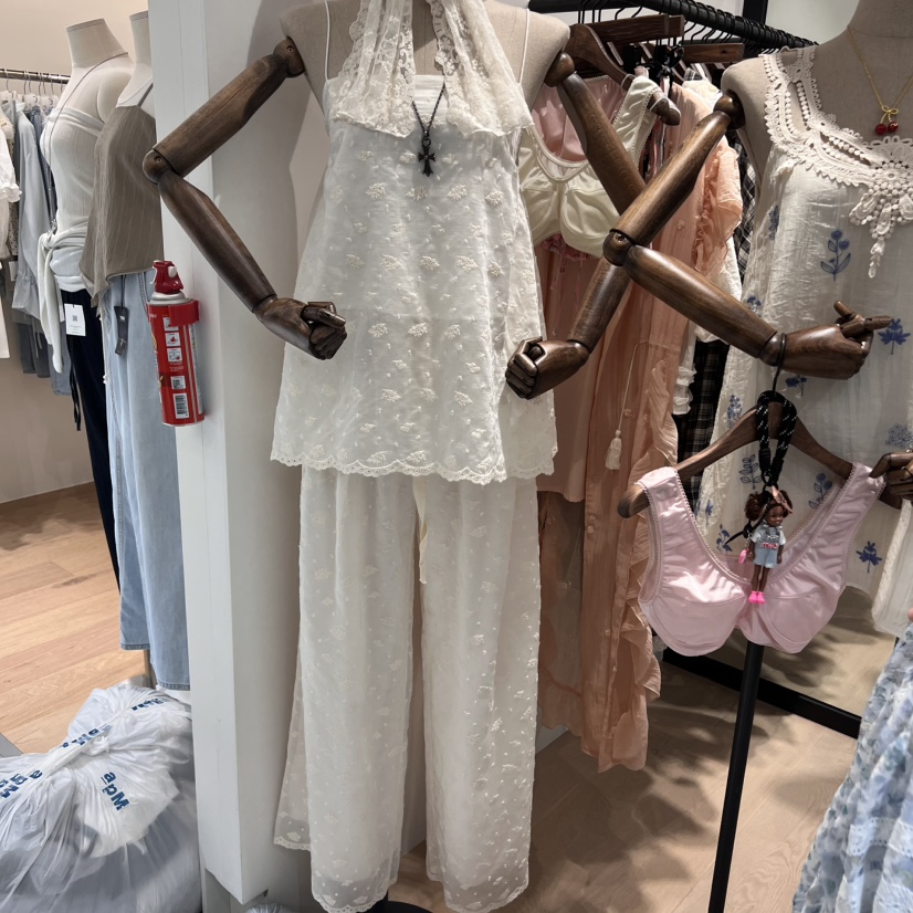 LOVE PULL韓國直郵㊣女裝新品推薦人氣時尚真品休閑褲刺繡LOVE PULL休閑褲