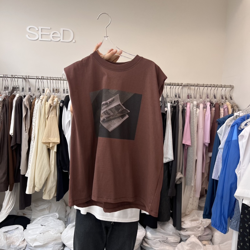 LEESEED-A韓國代購㊣女裝新品人氣熱賣25春夏時尚吊帶背心SEeD/LEESEED吊帶/背心圖色3